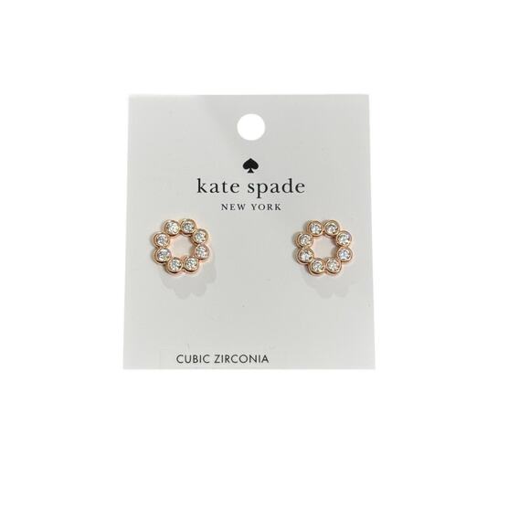 NWT! Kate Spade Full Circle Studs in Rose Gold - Picture 3 of 5